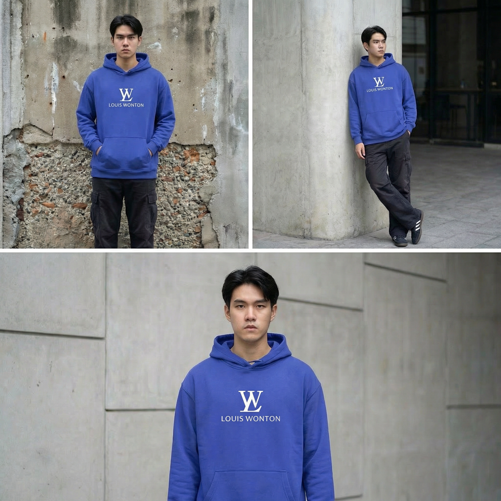 Louis Wonton - Oversize Fleeced Hoodie